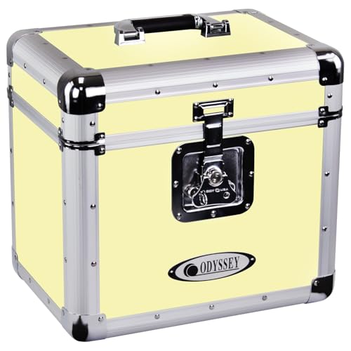 Odyssey Vintage Series Case for 12" Vinyl Records or LPs (Yellow)