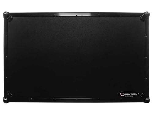 Odyssey Black Label Flight Case for AlphaTheta XDJ-AZ with Glide-Style Platform and Roller Wheels (All Black)
