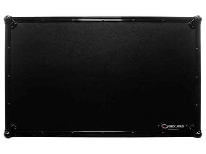 Odyssey Black Label Flight Case for AlphaTheta XDJ-AZ with Glide-Style Platform and Roller Wheels (All Black)