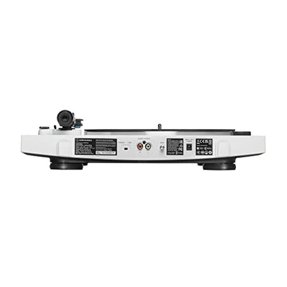 Audio-Technica Consumer AT-LP3XBT Fully Automatic Two-Speed Turntable with Bluetooth (White)