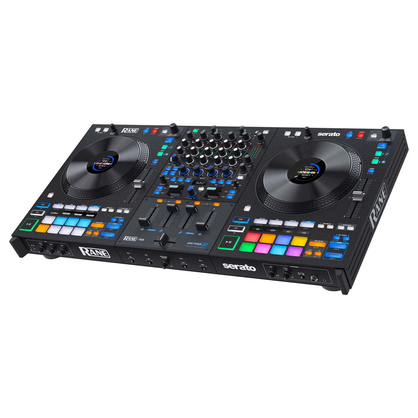 Rane Four Advanced Four-Channel Stems DJ Controller + Magma FLXGUARD DJ Controller Trolley