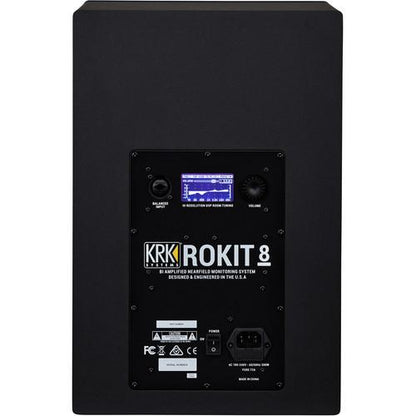 KRK ROKIT 8 G4 8" 2-Way Active Studio Monitor (Single, Black)