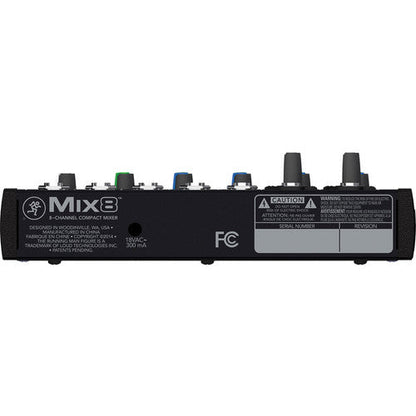 Mackie Mix8 - 8-Channel Compact Mixer (Open Box)
