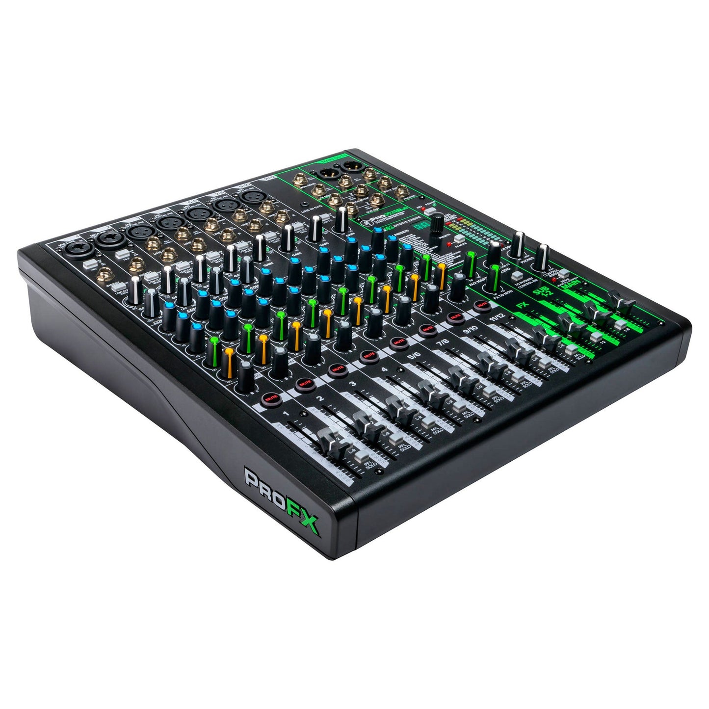 Mackie ProFXv3 Series, 12-Channel Professional Effects Mixer with USB, Onyx Mic Preamps and GigFX effects engine - Unpowered (ProFX12v3)