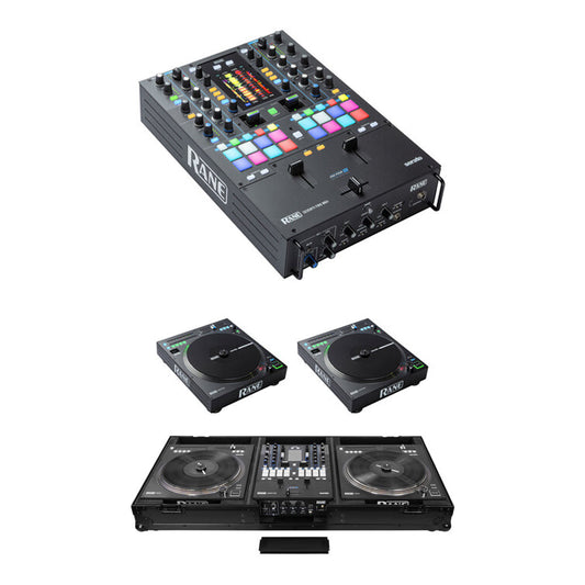 2 x RANE DJ TWELVE MKII + 1 x Rane DJ Seventy Two MKII + 1 x Odyssey Innovative Designs Black Label DJ Battle Coffin