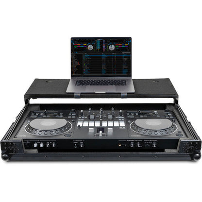 Headliner Pitch Black Flight Case DJ Controller Case for Pioneer DDJ-REV5 with Laptop Platform (All Black)