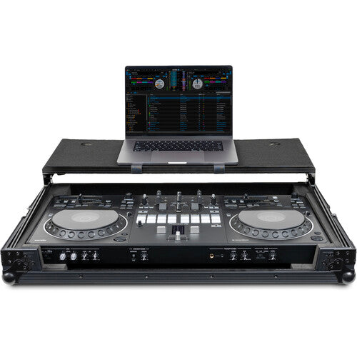 Headliner Pitch Black Flight Case DJ Controller Case for Pioneer DDJ-REV5 with Laptop Platform (All Black)