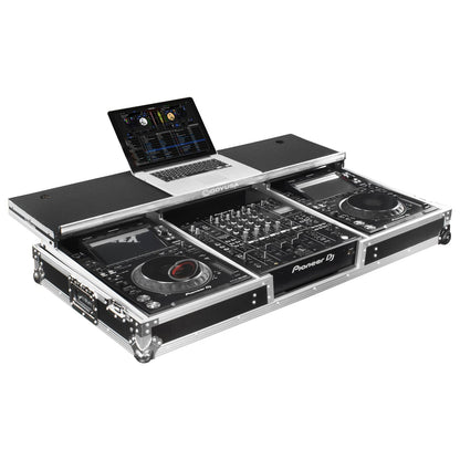 Odyssey Glide Style DJ Coffin Flight Case with Wheels for DJM-A9 and CDJ-3000 or Similar Size Gear