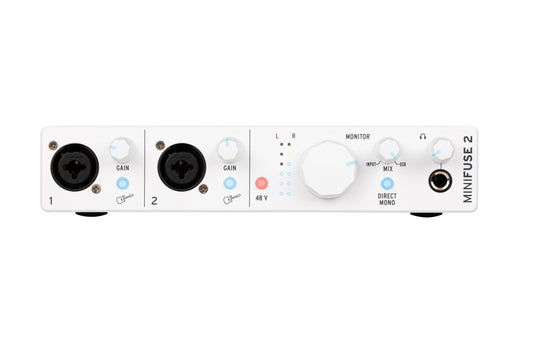 Arturia MiniFuse 2 Portable 2x2 USB Type-C Audio/MIDI Interface (White)