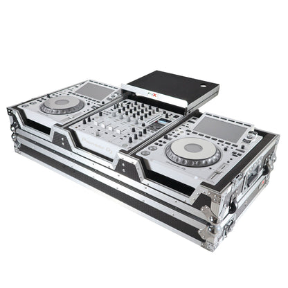 ProX XS-CDM3000WLT DJ Coffin Flight Case for Pioneer Mixer DJM-900NXS2 and 2x CDJ-3000 with Wheels and Laptop Shelf