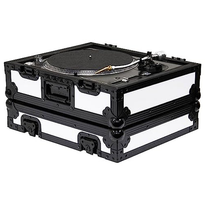 Odyssey Designer DJ Universal Turntable Flight Case (White with Shadow Black Trim)