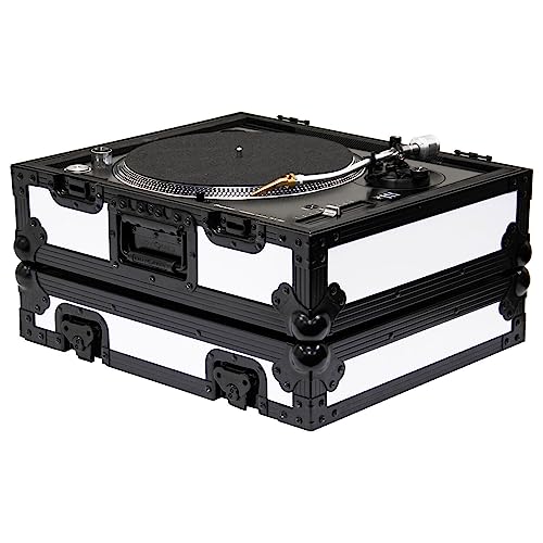 Odyssey Designer DJ Universal Turntable Flight Case (White with Shadow Black Trim)