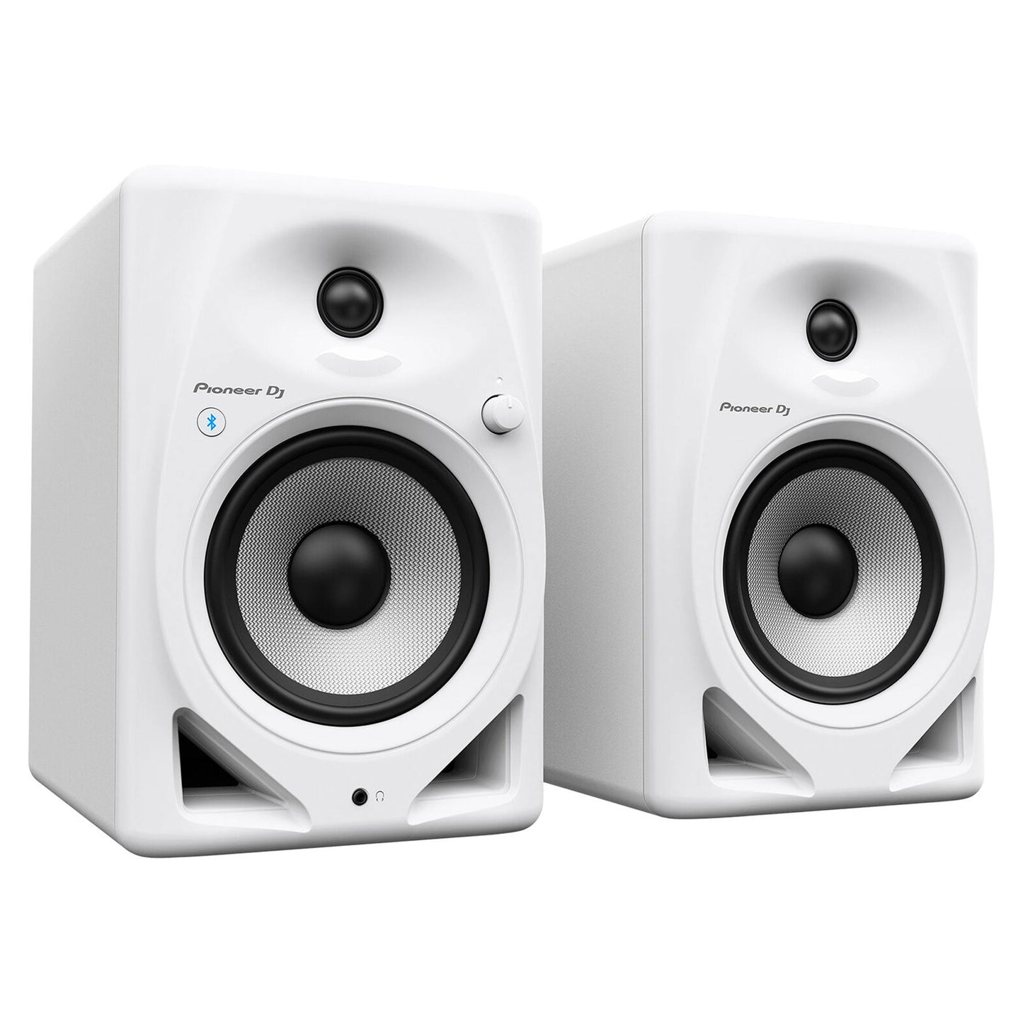 Pioneer DJ DM-50D-BT-W 5-inch Desktop Active Monitor Speaker Pair with Bluetooth - White