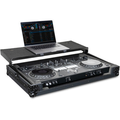 Headliner Pitch Black Flight Case DJ Controller Case for Pioneer DDJ-REV5 with Laptop Platform (All Black)