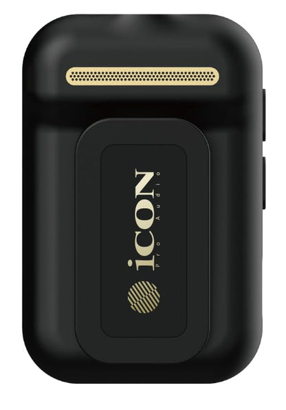 iCON Pro Audio AirMic Pro (2 TX + 1 RX + Charging Case) Wireless Lavalier Microphone (Black)