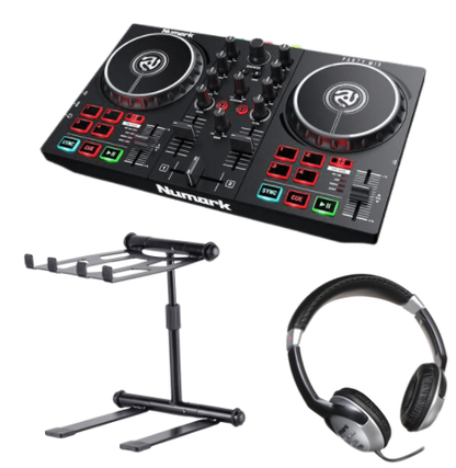 Numark Party Mix II DJ Controller + Noho Stand + HF125 Headphones