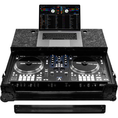 Rane DJ One + Odyssey Rane One Flight Case in Black with Patented Glide Platform and Corner Wheels