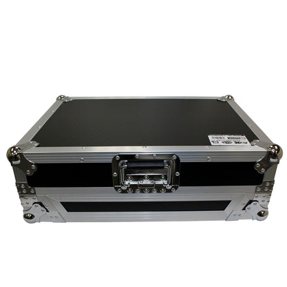 ProX Flight Case for Pioneer DDJ-SR2 Controller with Laptop Shelf and LED Kit (Silver-on-Black)