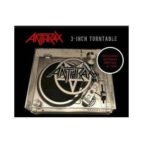 Crosley Mini 3" Record Player Turntable - Exclusive Anthrax Edition /1000 (Open Box)