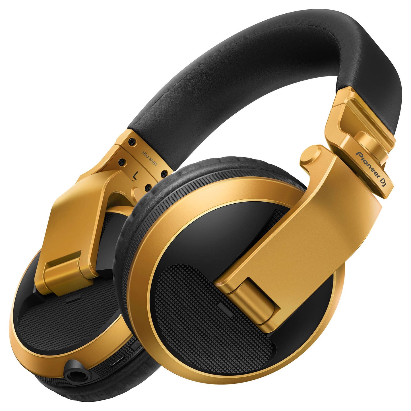 Pioneer DJ HDJ-X5BT-N - Closed-back, Bluetooth-compatible, Circumaural DJ Headphones with 40mm Drivers, 5Hz-30kHz Frequency Range, Detachable Cable, and Carry Pouch - Gold