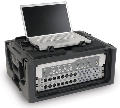 SKB Roto-Molded 4U Studio Flyer Rack Case (Black) (Open Box)