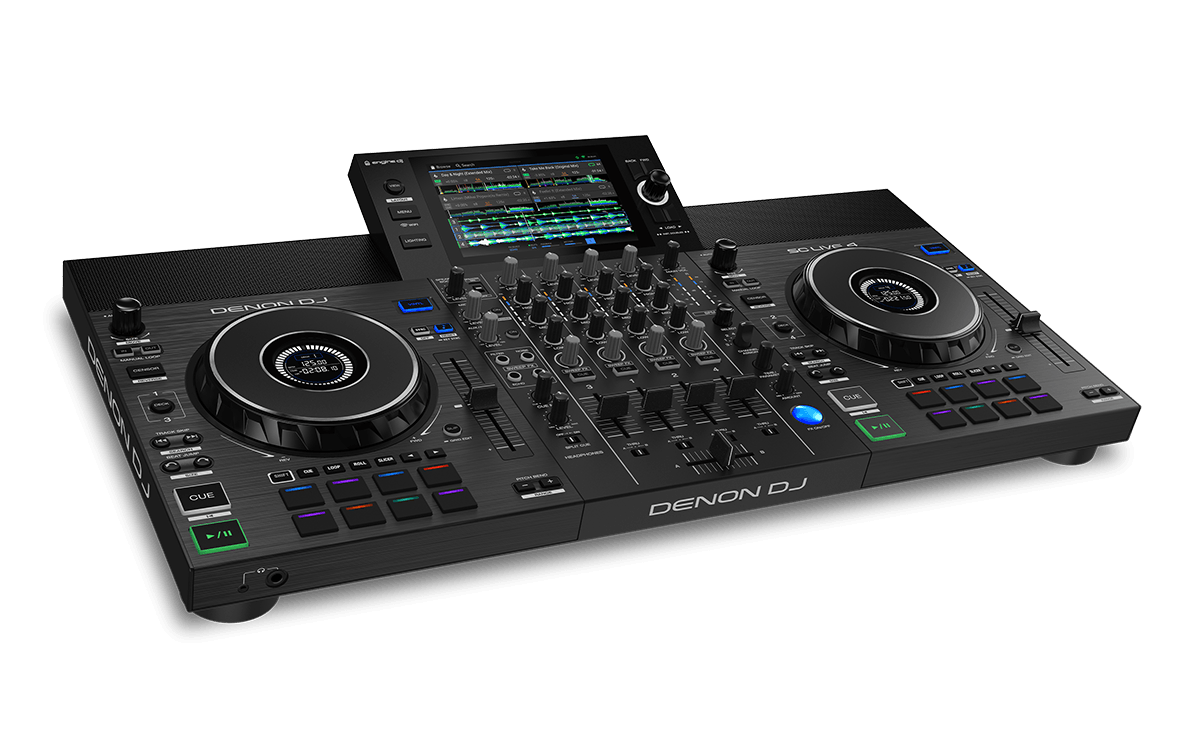 Denon DJ SC Live 4-Standalone Controller, 4-Channel Mixer, Amazon Music Unlimited Streaming, Wi-Fi, Speakers, Serato DJ & Virtual DJ Compatible (Open Box)