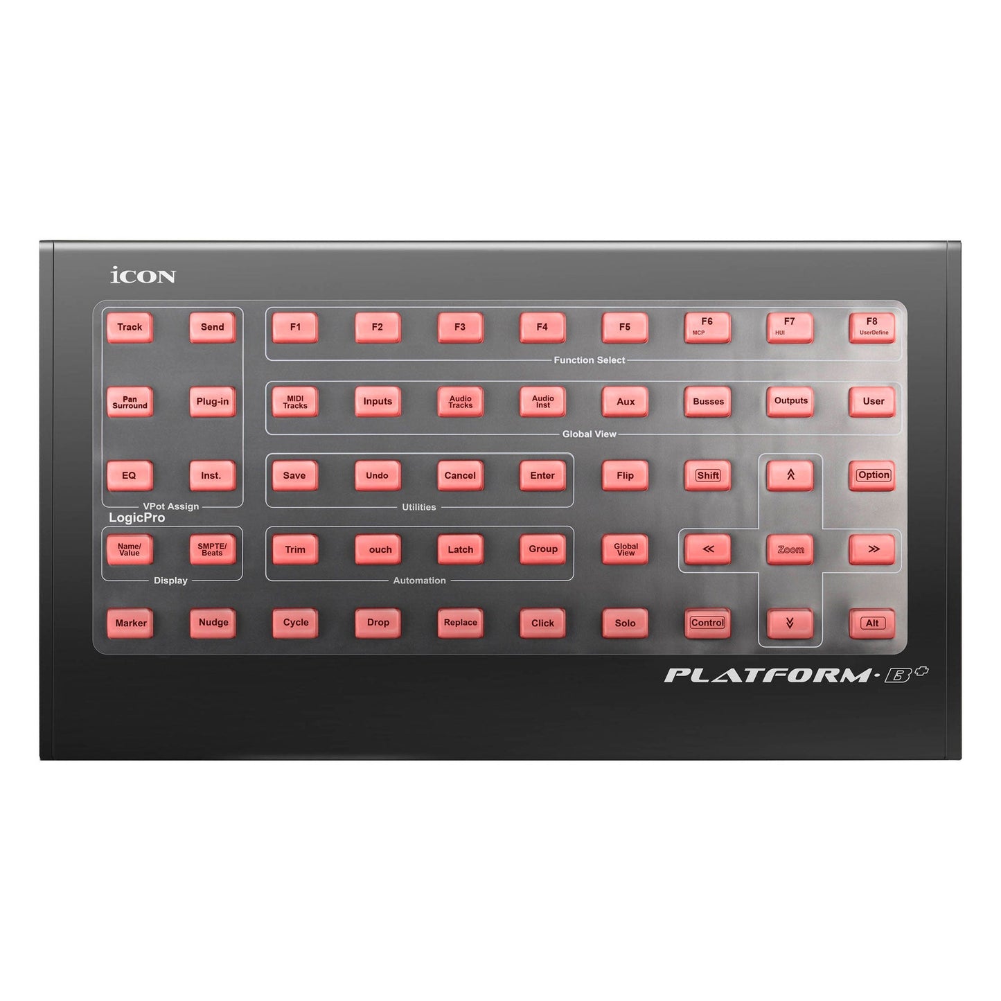 Icon Pro Audio Platform B+ - 50-Button Module for Platform M+ DAW Control Surface