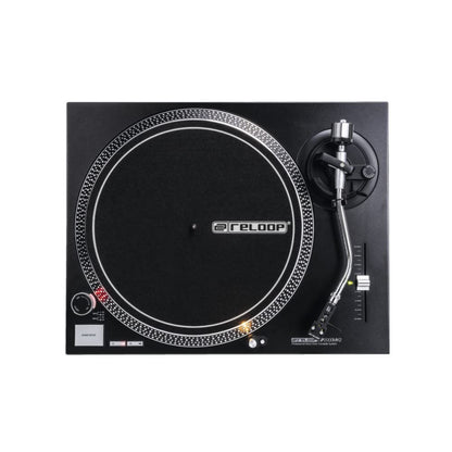 Reloop RP-2000 MK2 Quartz-Driven DJ Turntable (Metallic Black)