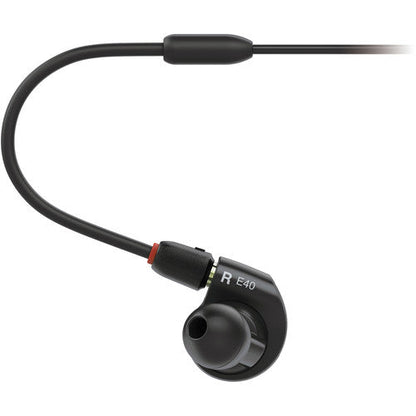 Audio-Technica ATH-E40 Professional In-Ear Monitor Headphones (Open Box)