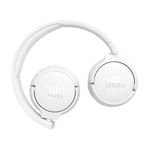 JBL Tune 670NC Wireless Noise-Cancelling On-Ear Headphones (White)