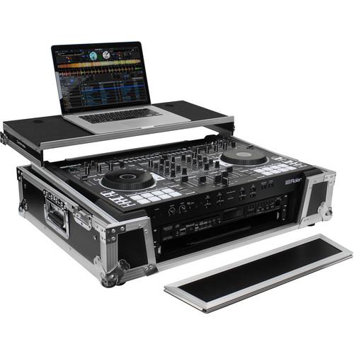 Odyssey Flight Zone Glide Case with Wheels for Roland DJ-808 & Denon MC7000 V2