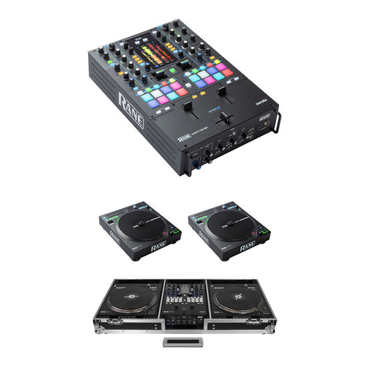 2 x RANE DJ TWELVE MKII + 1 x Rane DJ Seventy Two MKII + 1 x Odyssey Innovative Designs Flight Zone DJ Battle Coffin