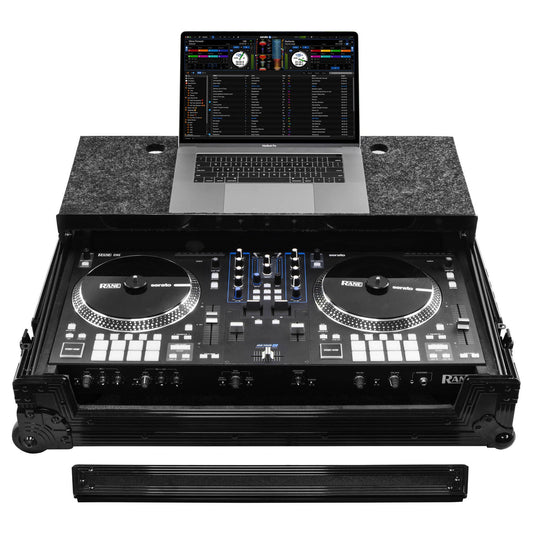 Odyssey Rane One Flight Case in Black with Patented Glide Platform and Corner Wheels (Open Box)