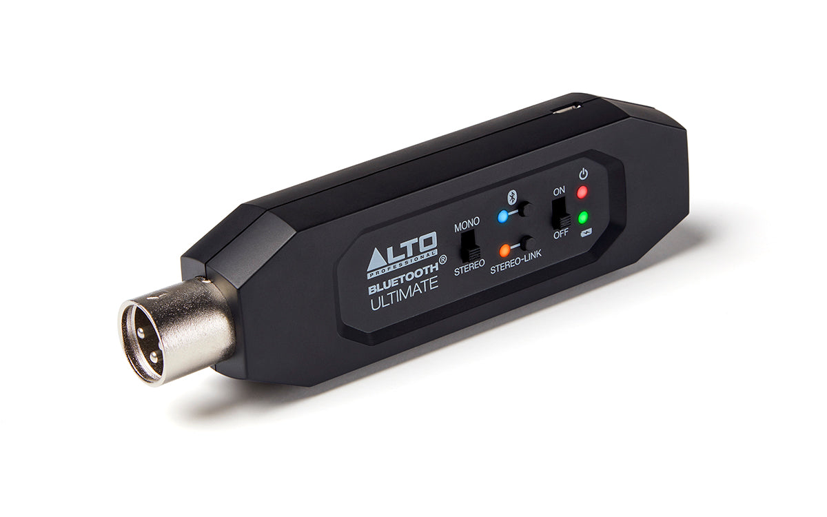 Alto Professional Bluetooth Ultimate - XLR Equipped Rechargeable Stereo Bluetooth Receiver For Mixing Desk / Audio Mixer Setups and Active PA systems (Open Box)