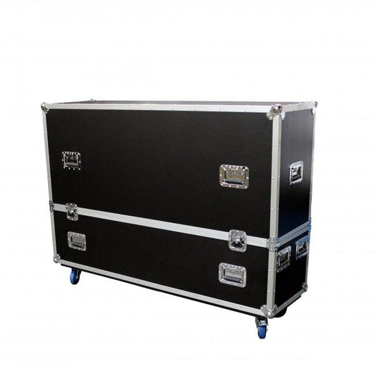 ProX DUAL 55"- 65" Universal LCD LED TV ATA Flight Case W/4X4" Casters