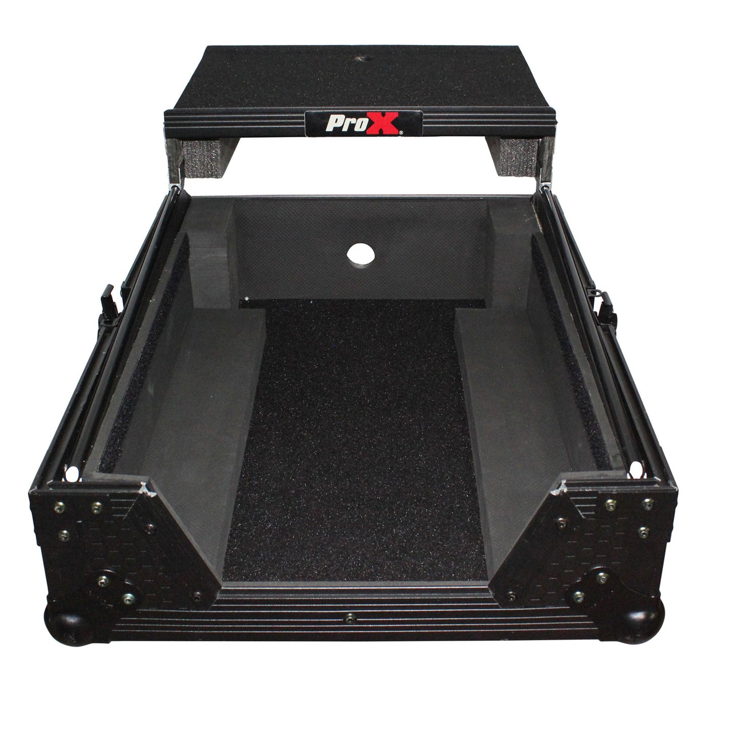 Pro X - Mixer ATA Flight Case for Large Format 12" Universal DJ Mixer W/ Laptop Shelf (Open Box)