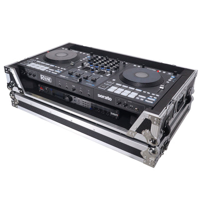 ProX XS-RANEFOURW ATA Flight Style Road Case for RANE Four DJ Controller with 1U Rack Space and Wheels (Open Box)