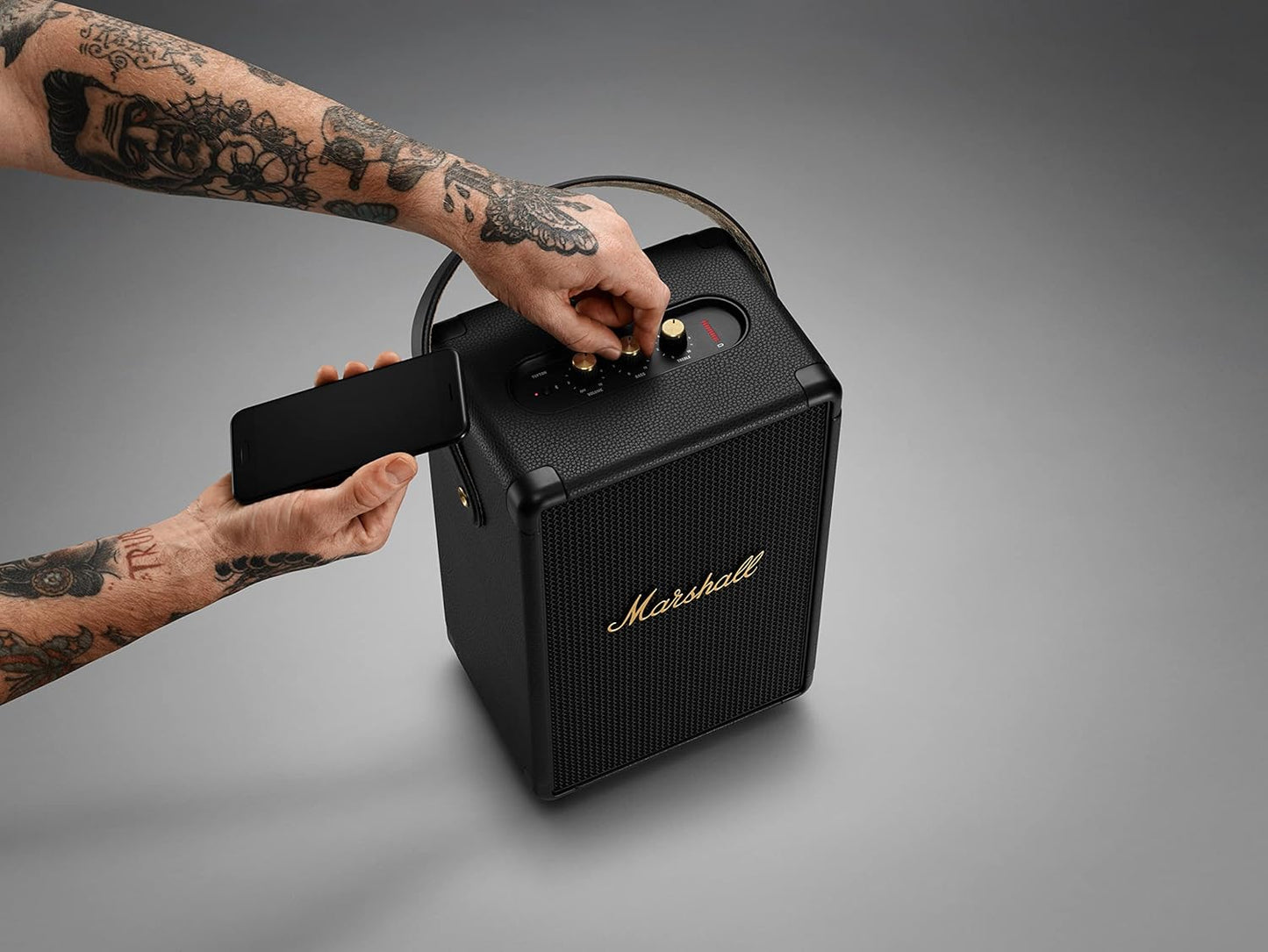 Marshall Tufton Bluetooth Speaker, Black & Brass