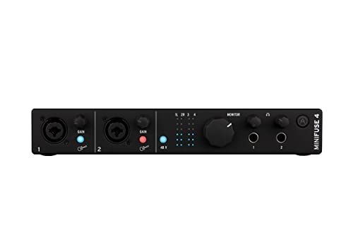 Arturia MiniFuse 4 USB-C Audio Interface, Black