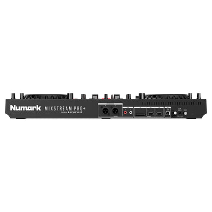 Numark Mixstream Pro+ Standalone DJ Controller, Amazon Music Unlimited Streaming, Mixer, Touchscreen, WiFi, Speakers, works with Serato & Virtual DJ