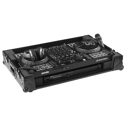 Odyssey Black Label DDJ-FLX10 Flight Case with Corner Wheels (All Black)