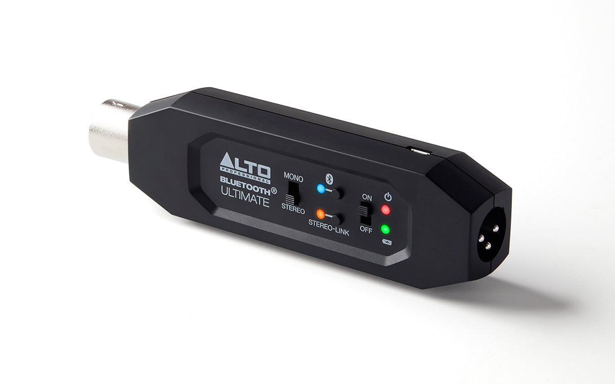 Alto Professional Bluetooth Ultimate - XLR Equipped Rechargeable Stereo Bluetooth Receiver For Mixing Desk / Audio Mixer Setups and Active PA systems (Open Box)