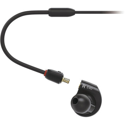 Audio-Technica ATH-E40 Professional In-Ear Monitor Headphones (Open Box)