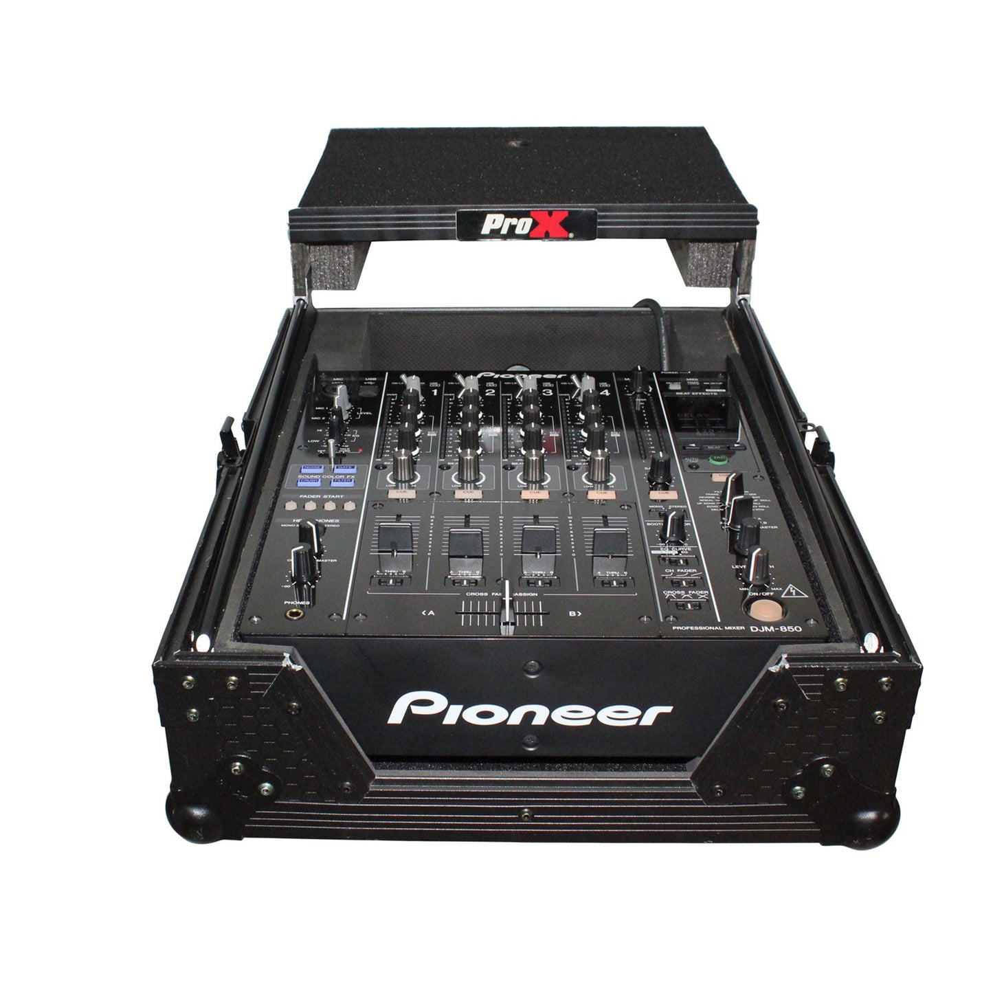 Pro X - Mixer ATA Flight Case for Large Format 12" Universal DJ Mixer W/ Laptop Shelf (Open Box)
