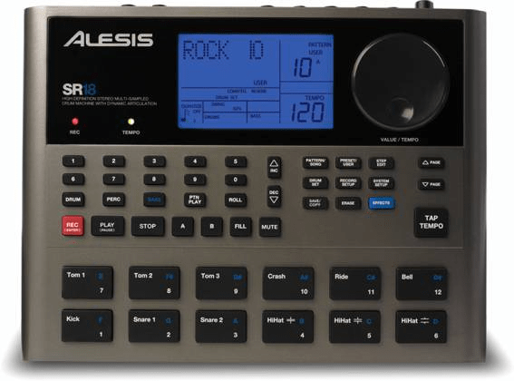 Alesis SR18X110 Portable Drum Machine with Effects