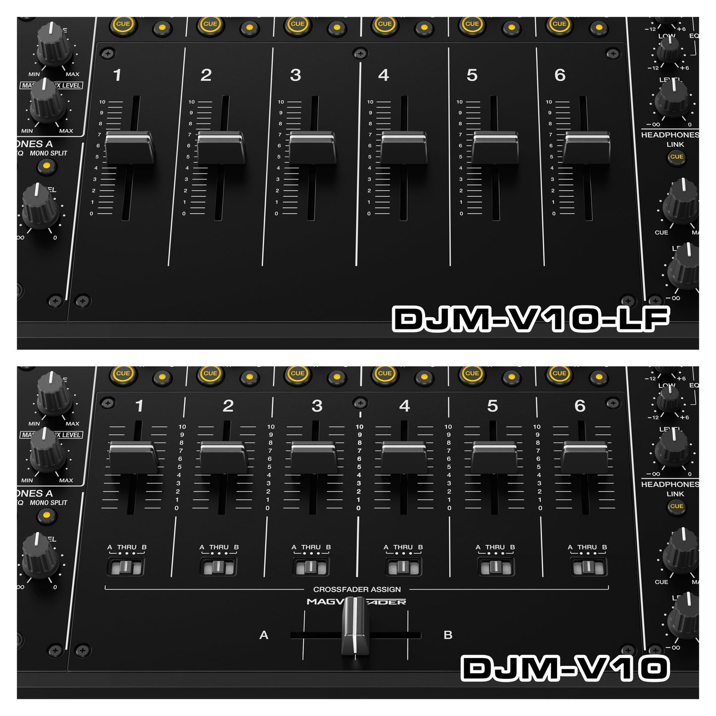 Pioneer DJ DJM-V10-LF Long Fader Creative-style 6-channel  DJ Mixer (Open Box)
