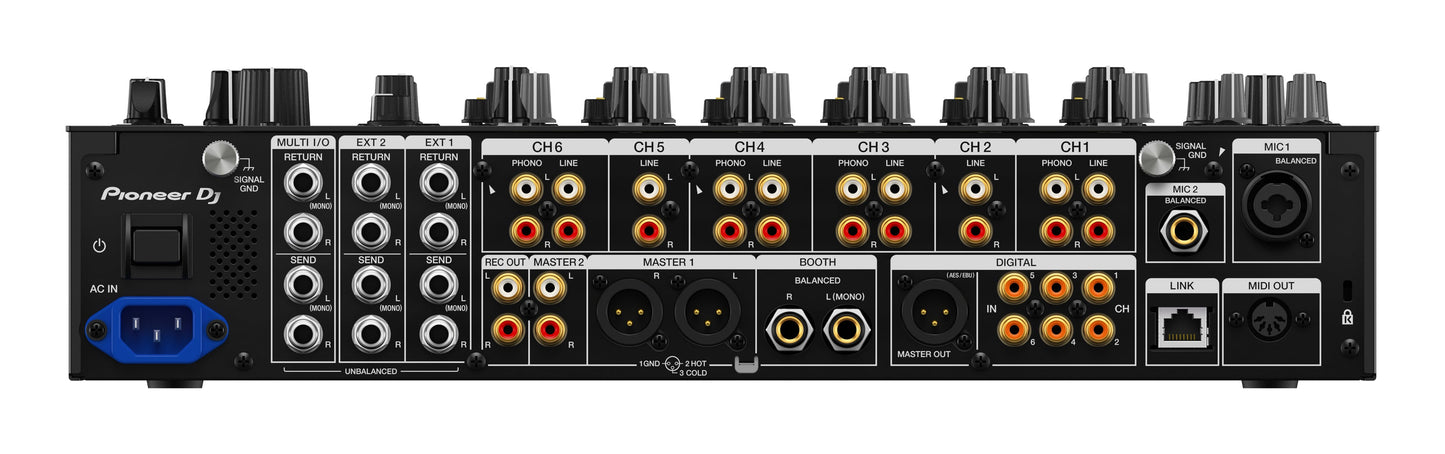 Pioneer DJ DJM-V10-LF Long Fader Creative-style 6-channel  DJ Mixer (Open Box)