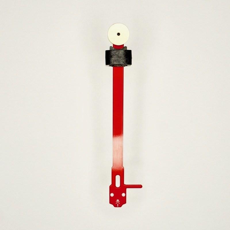 Numark PT01 Scratch Portable Turntable + Jesse Dean JDDPTA-PCB Tone Arm Red