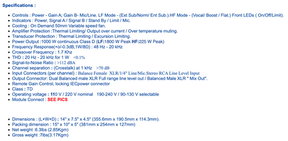 LASE QSC Amplifier Modules
