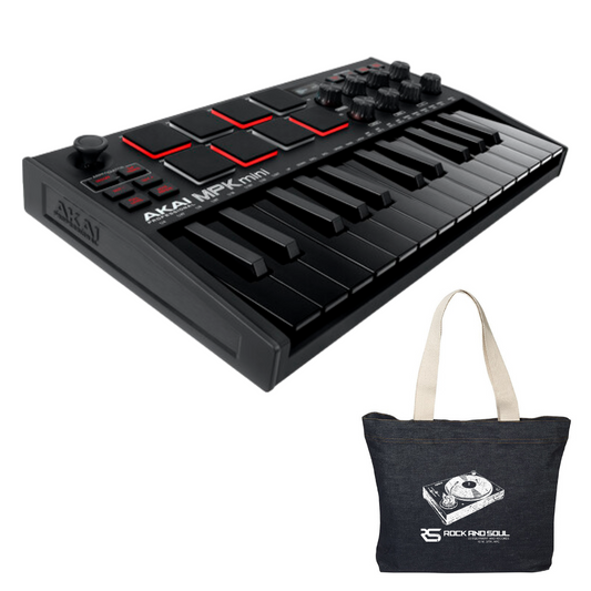 Akai Professional MPK Mini MKIII (Black) + Free Denim Tote